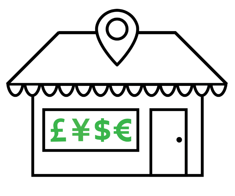 Order Online - Click & Collect - Store icon - Transparent