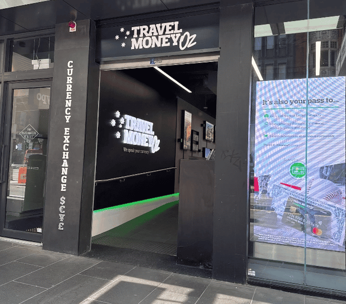Travel Money Oz Elizabeth Street for Currency Exchange