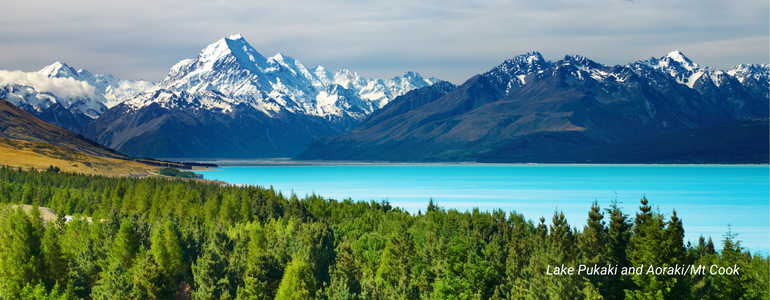 Lake Pukaki and Aoraki_Mt Cook Lake Pukaki and Aoraki_Mt Cook