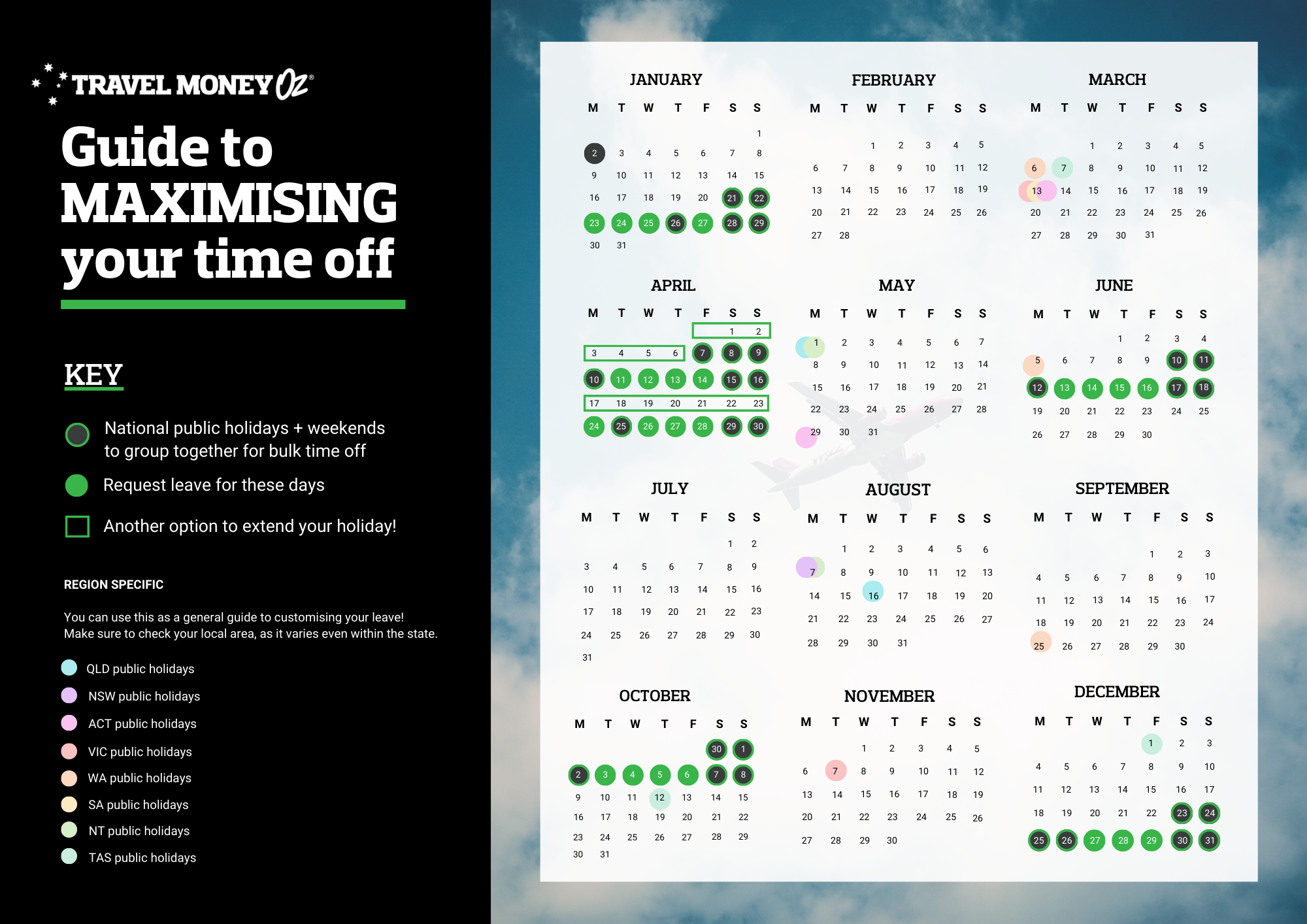 Travel Money Travel Hacks Annual Leave Calendar 2023 Travel Money Travel Hacks Annual Leave Calendar 2023
