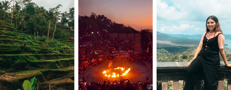 Gemma Edwards at Uluwatu,Ubud and Agung in Bali, Indonesia