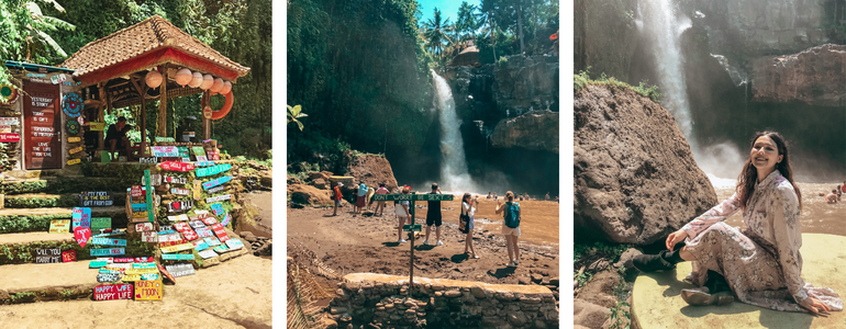 Gemma Edwards Waterfalls in Bali. 