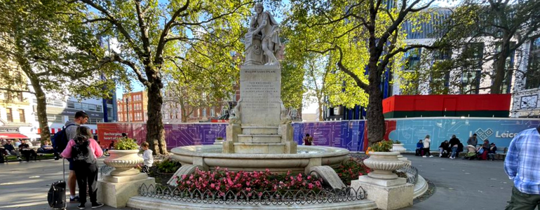Leicester Square, England. Photo by Lily Harris. 