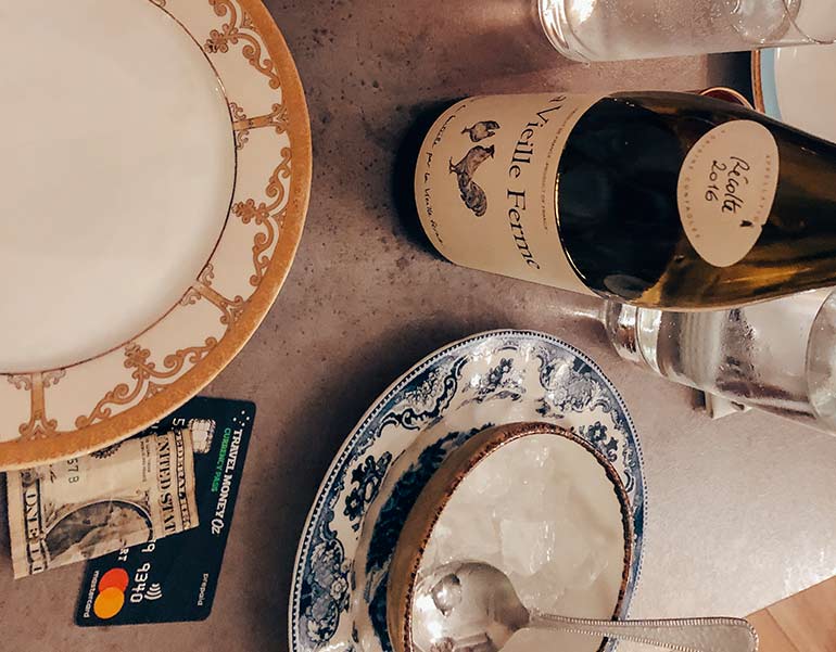 Currency Pass flatlay