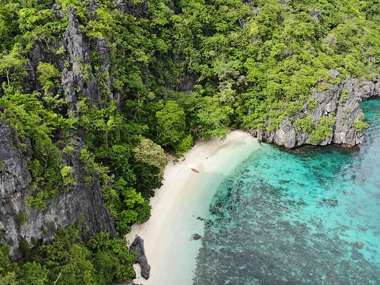 Tropical island in Palawan