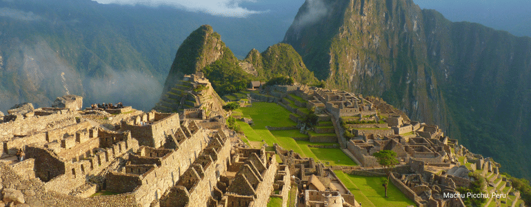 Machu Picchu on the Inca Trail in Peru, South America