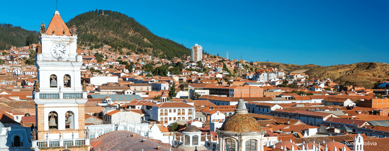 Stunning architecture in Sucre, Bolivia, South America
