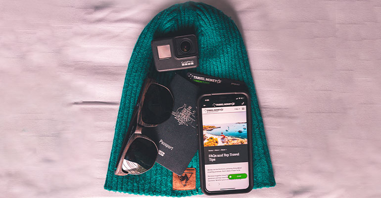 Currency Pass flatlay