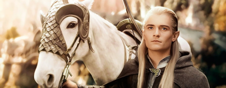 Film still from Lord of the Rings: Legolas.