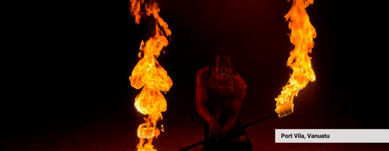 Vanuatu Fire Twirling in Port Vila Vanuatu Fire Twirling in Port Vila