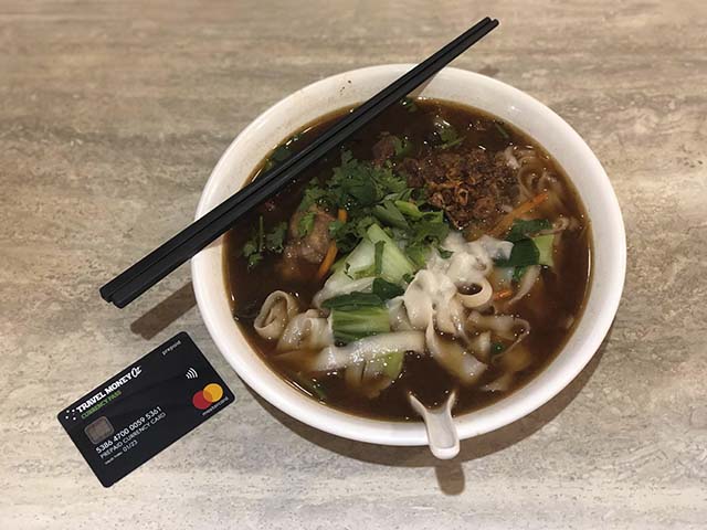 Shaved beef noodles