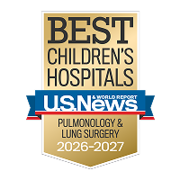 U.S. News & World Report Best Children's Hospitals 2026-2027, pulmonology and lung surgery