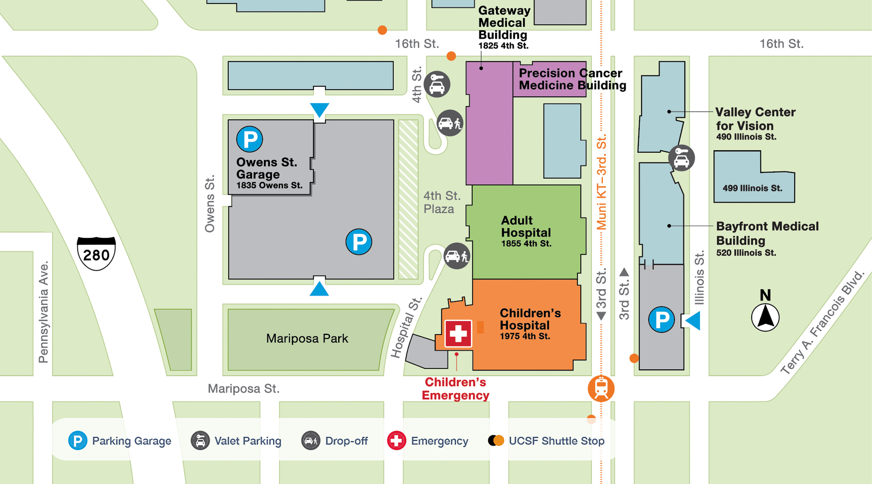 Bayfront Medical building map