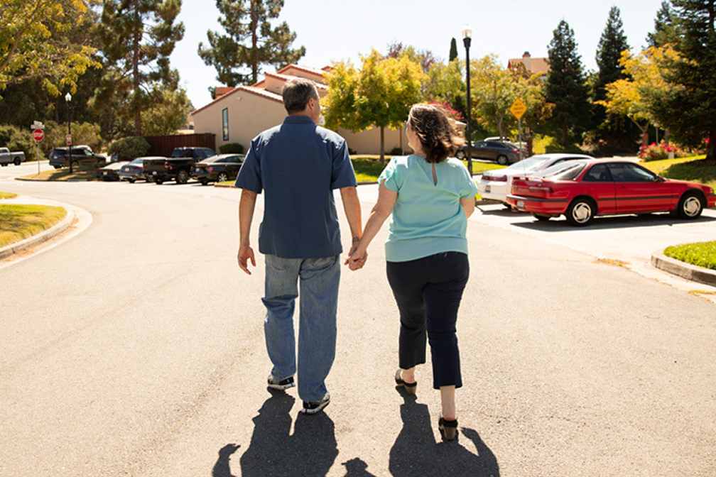 couple walking