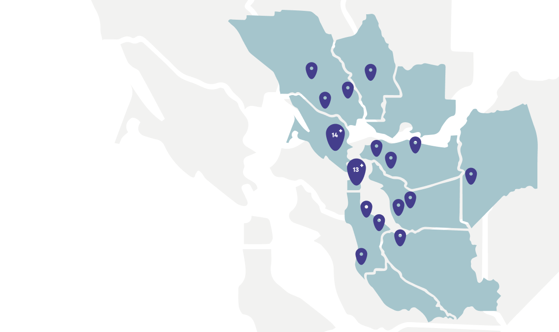 Bay area map