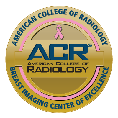 American College of Radiology (A C R) badge recognizing UCSF as a Breast Imaging Center of Excellence