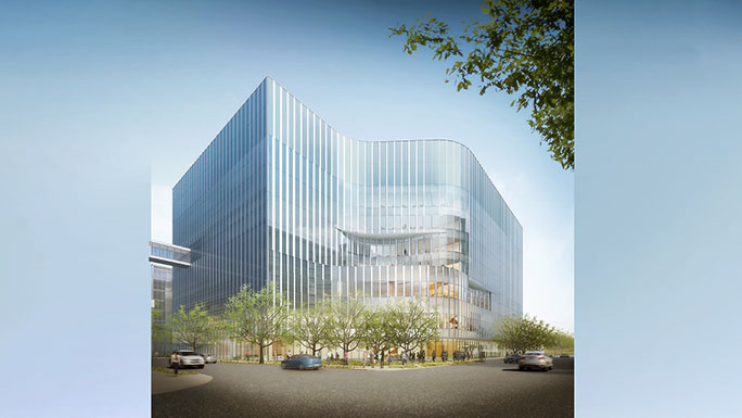 rendering of proposed new UChicago Medicine freestanding cancer hospital