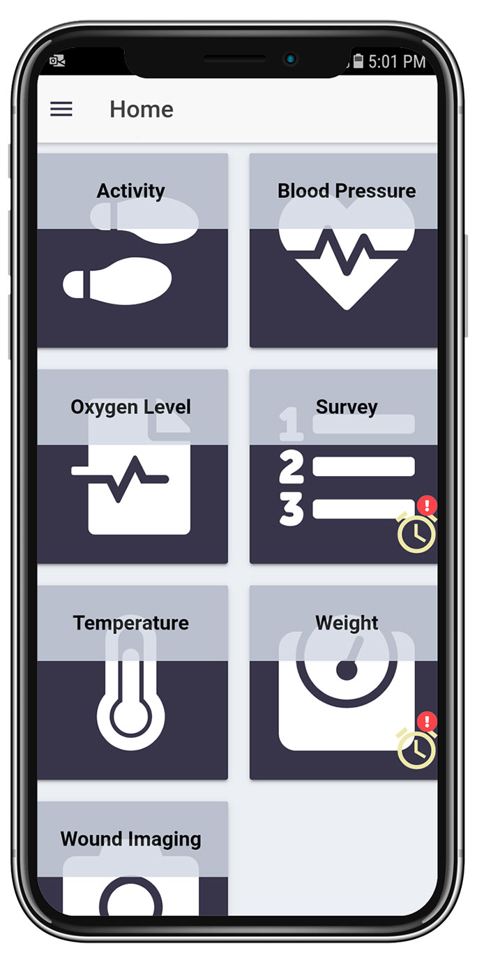 PatientConnect Mobile app used for remote patient monitoring for postpartum preeclampsia