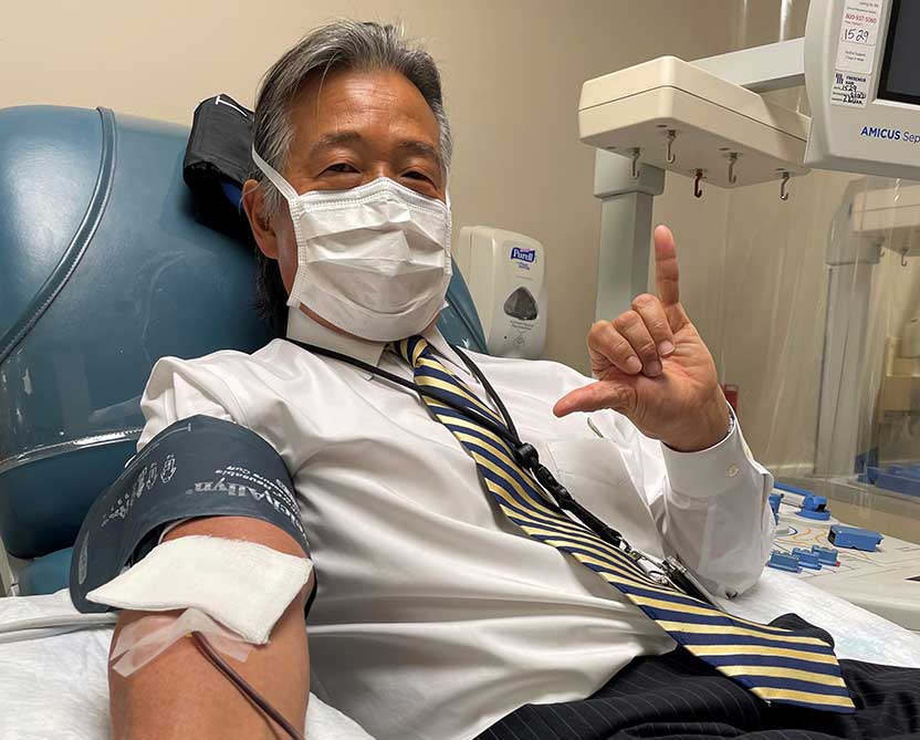  John Fung donating blood