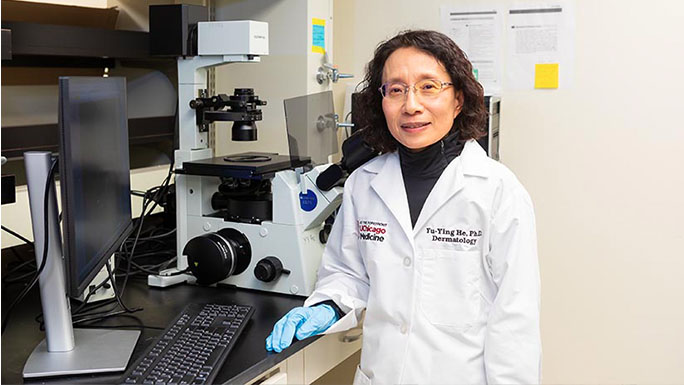 Yu-Ying He, PhD, studies how environmental exposures change our RNA, and how those changes may increase the risk of cancer.