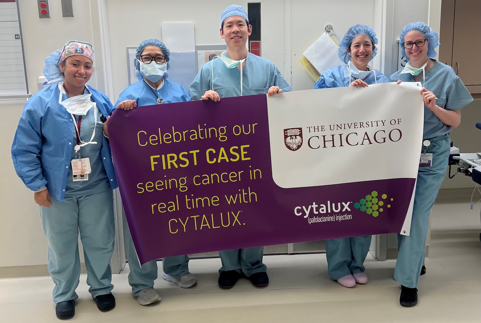 Cytalux team, Arani Shearrill, Rowelma Aquino, Ernest Chan, Rana Aljammali and Laura Cin