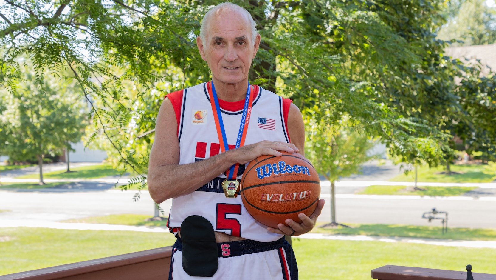 New game plan: Ostomy bag after colon surgery doesn’t stop 73-year-old basketball player from winning gold medal