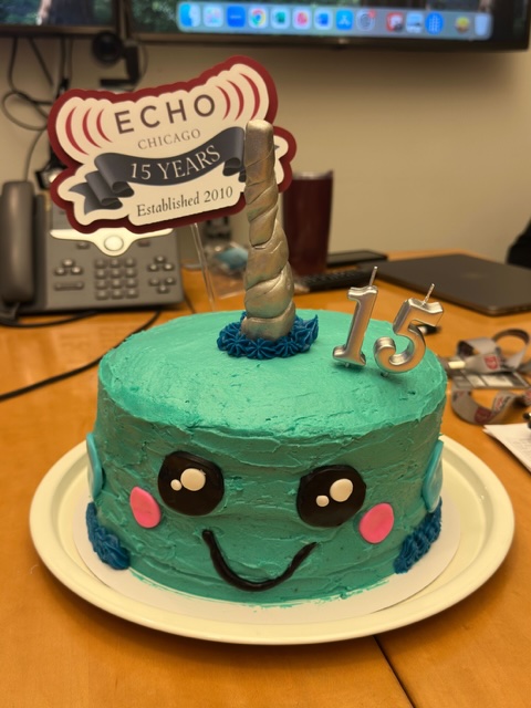 ECHO anniversary cake