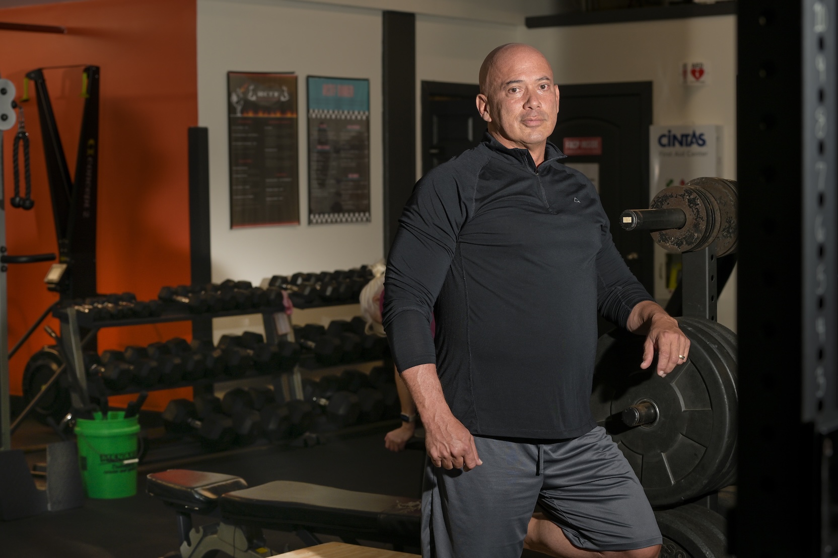 Anthony Amunategui in his gym