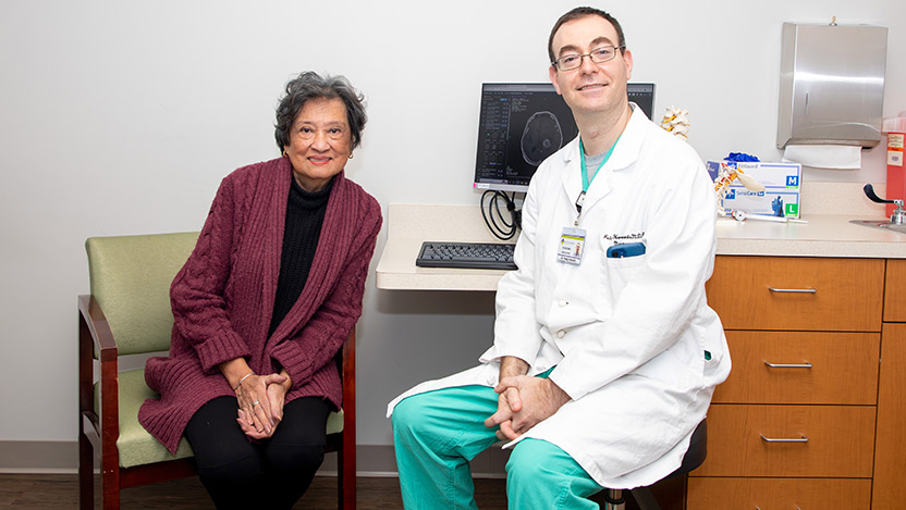  Edna Teodoro and neurosurgeon, Peleg Horowitz, MD, PhD