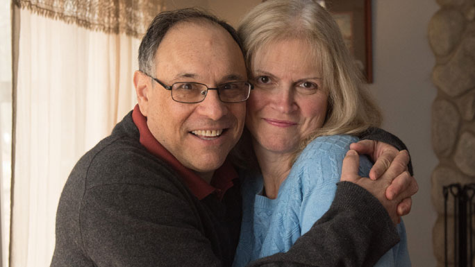 Colorectal cancer survivor Greg Karczmar and wife Kelly