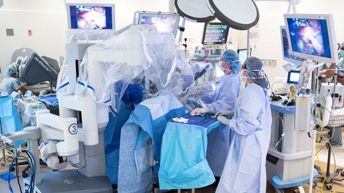 robotic urologic surgery in the Center for Care and Discovery