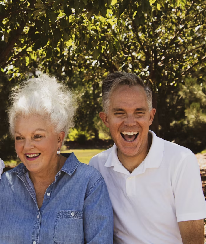 A couple of older adults.