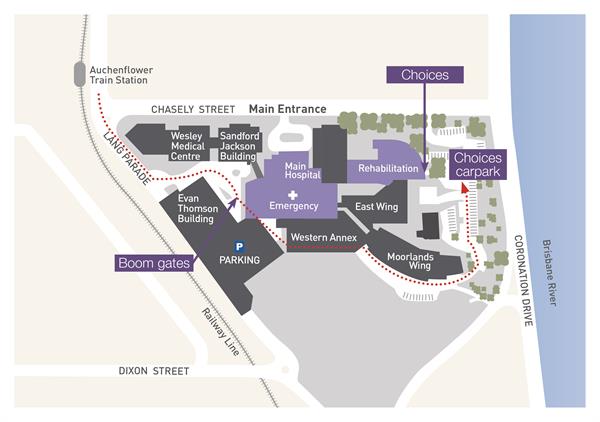 Map to Choices Cancer Support Centre