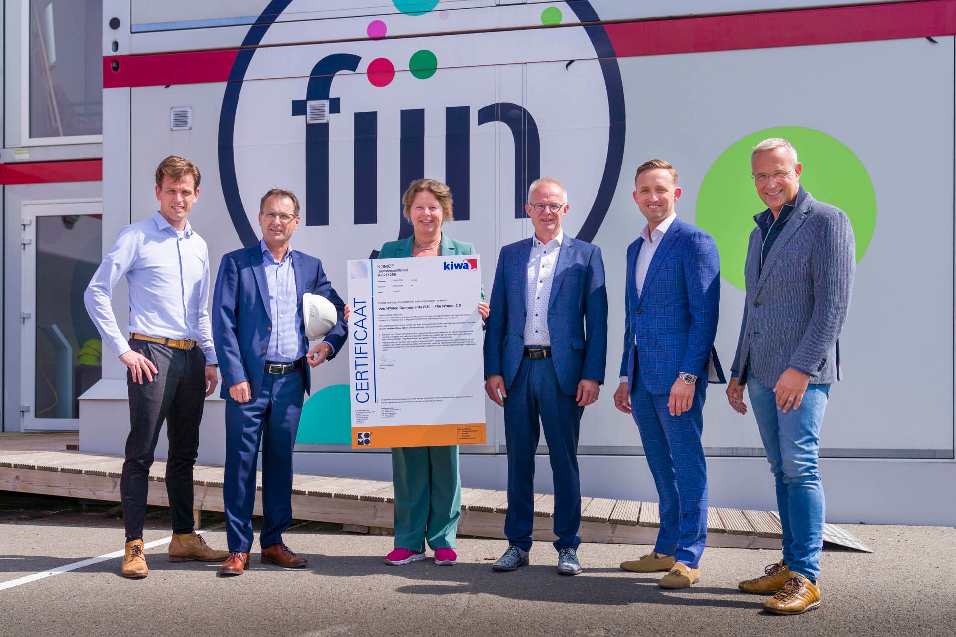 Uitreiking Kiwa certificaat voor Fijn Wonen Experience Center