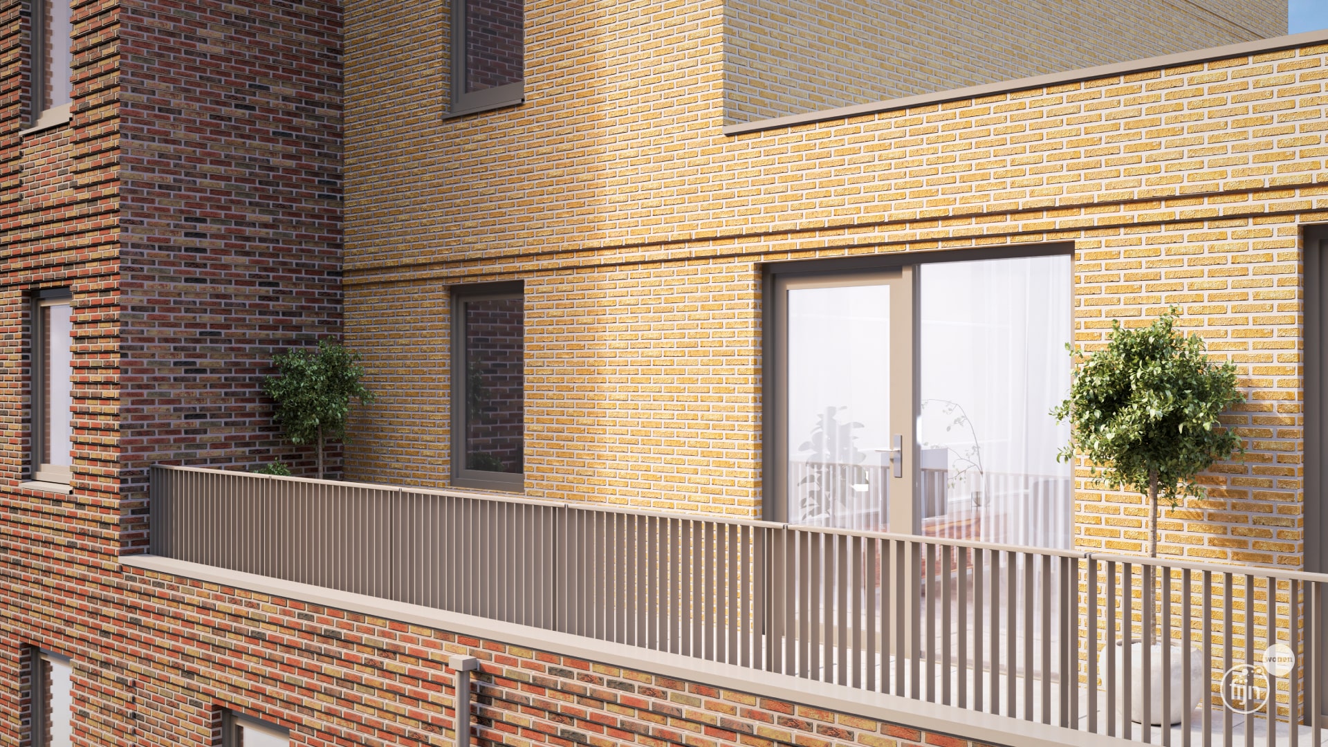 Galerij gebouw Fijn Wonen