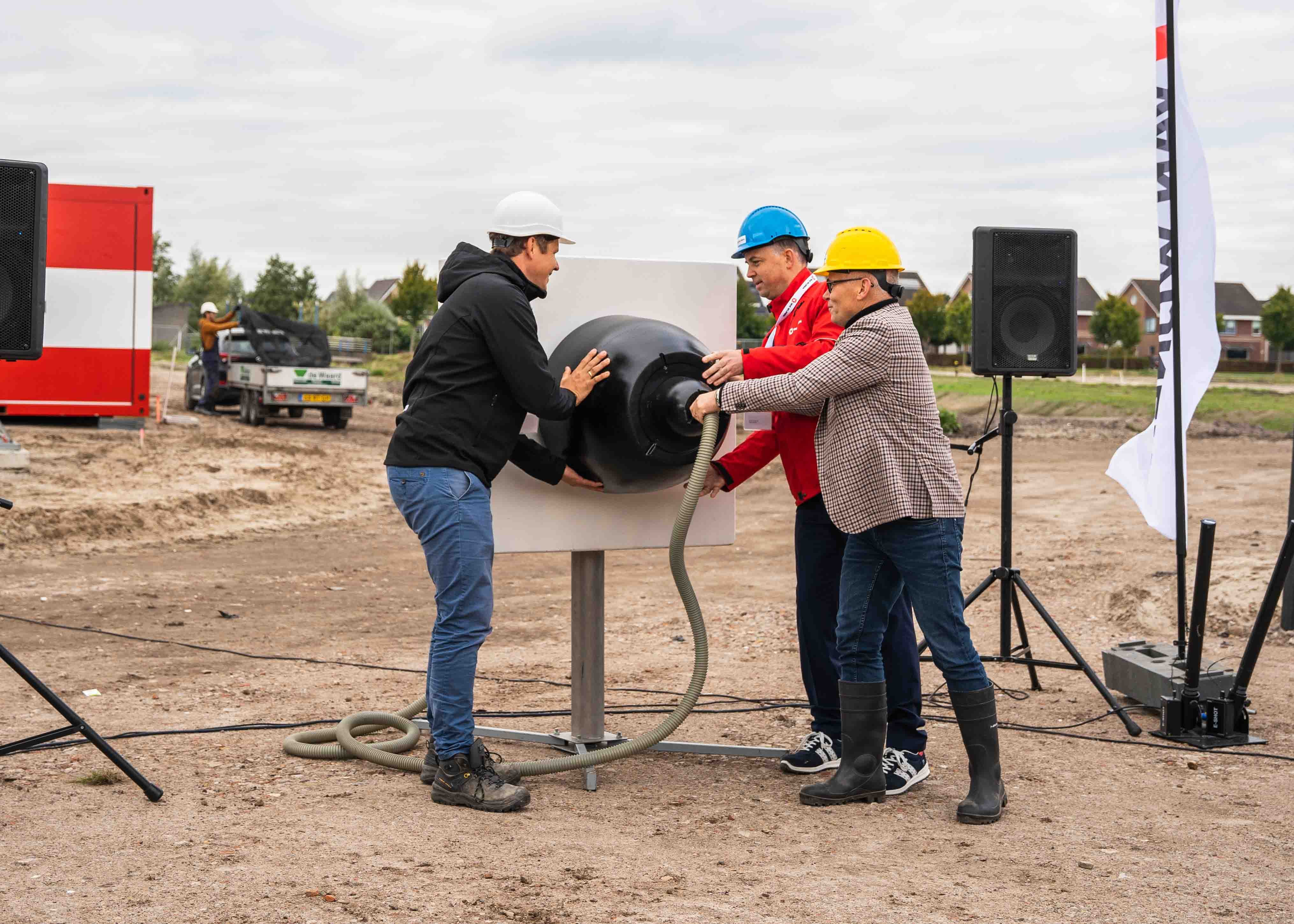 Start van de bouw in Gorredijk