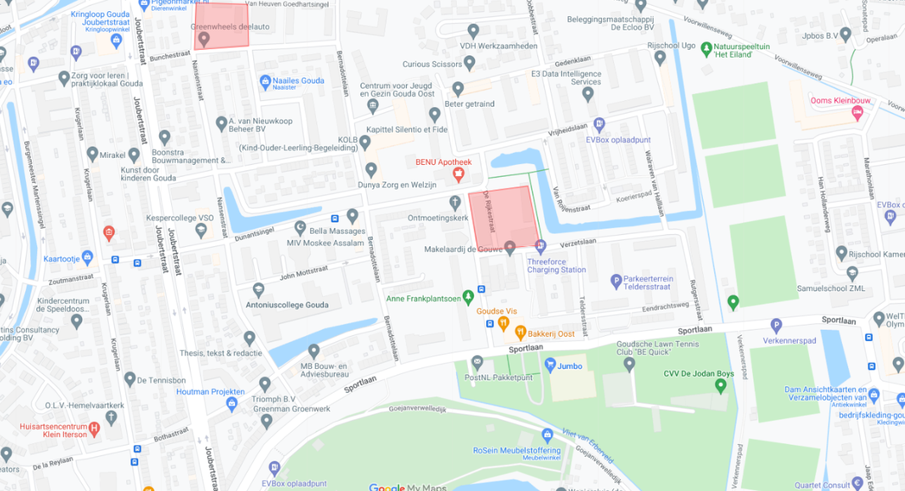 Locatie project Gouda Oost