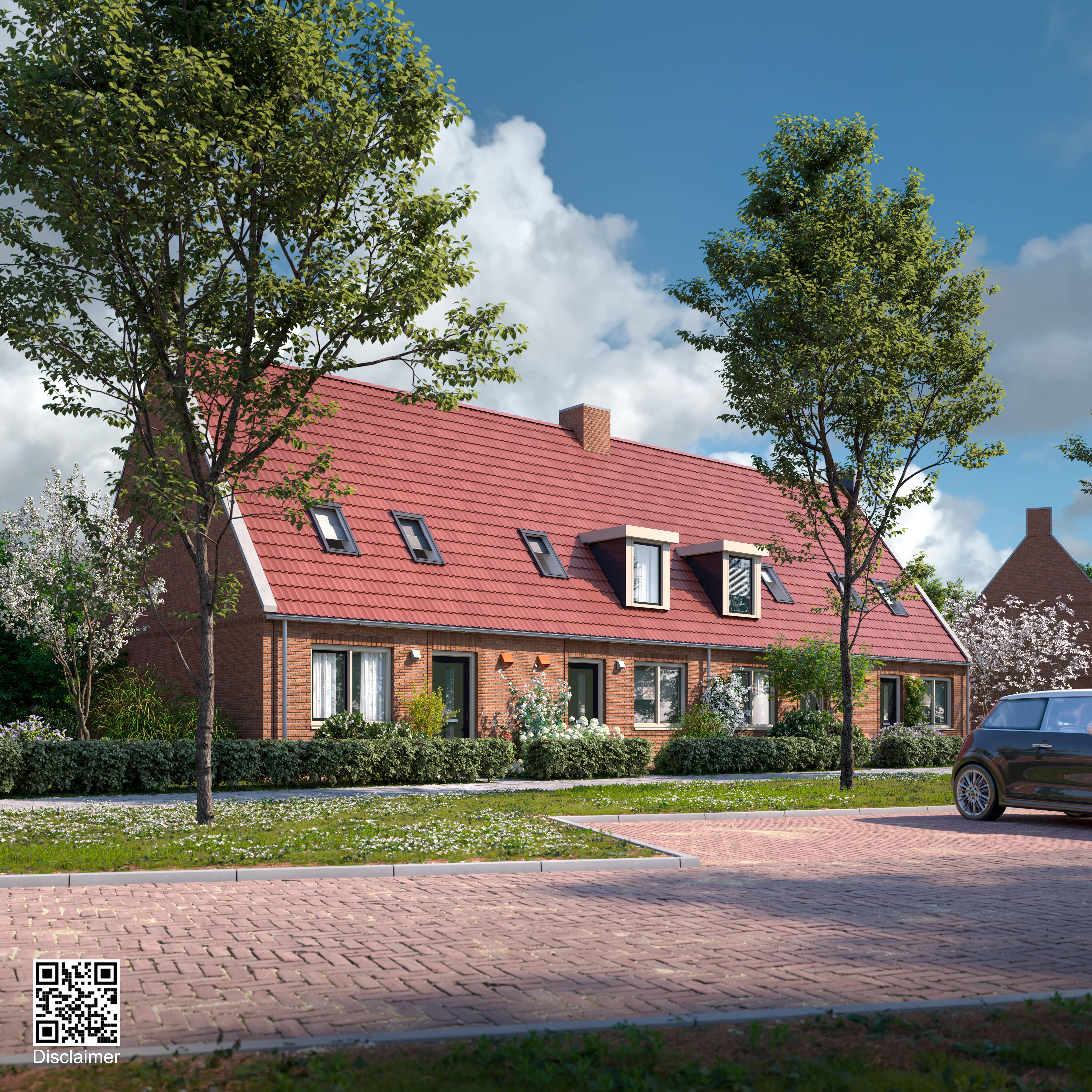 Artist Impression - Heerenveen - Azaleastraat - Woningtype 101 - Bomen