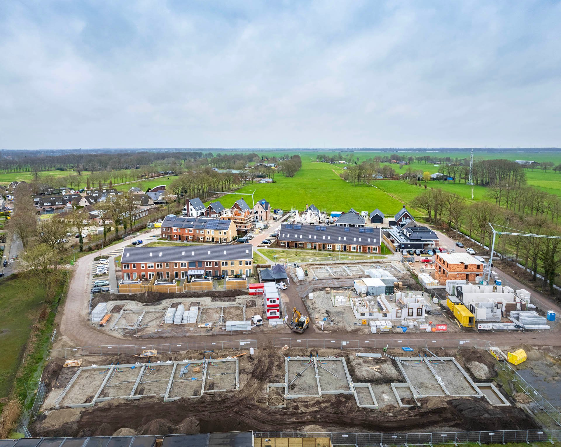 Dronefoto fase 2 Oosterburgh Oosterwolde