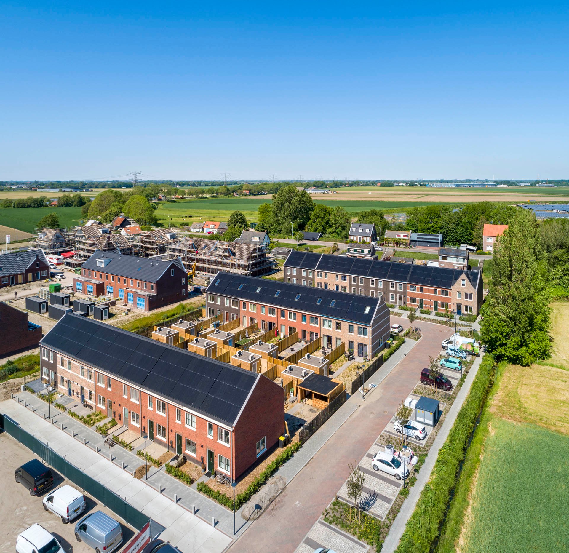 Droneshot Puttershoek woningen
