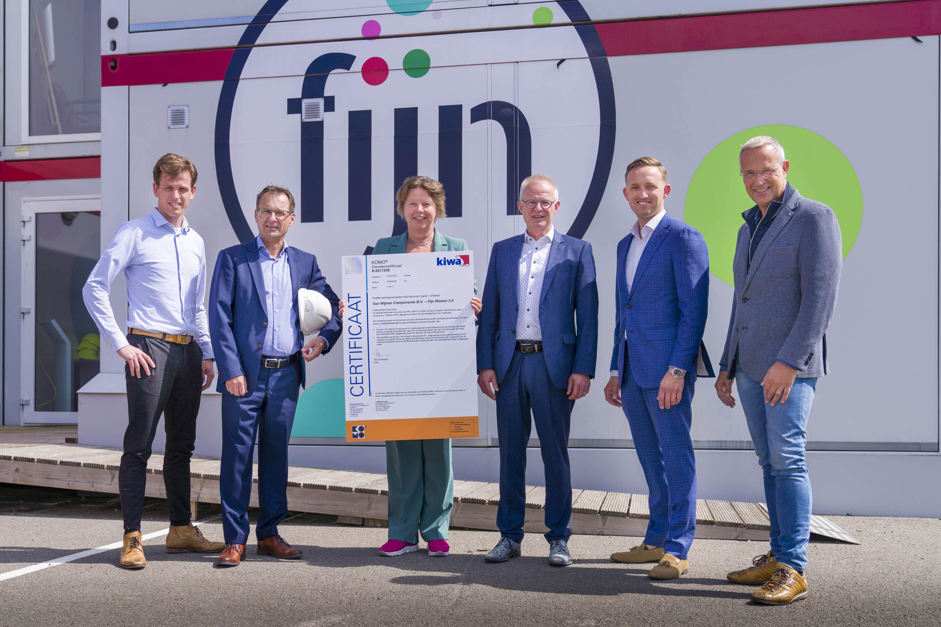 Uitreiking Kiwa certificaat voor Fijn Wonen Experience Center