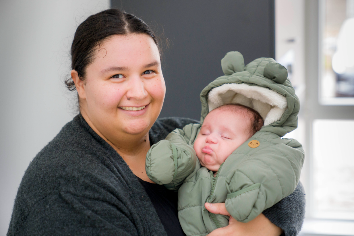 Alexandra met kindje