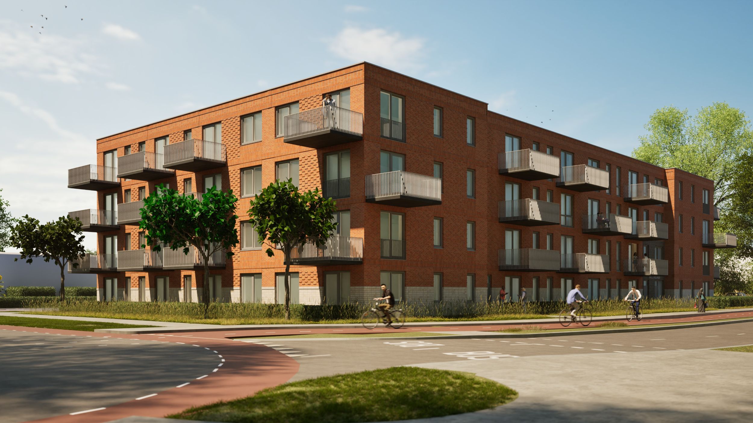 Artist Impression - Amstelveen Maccabiadelaan - Galerij - Balkons