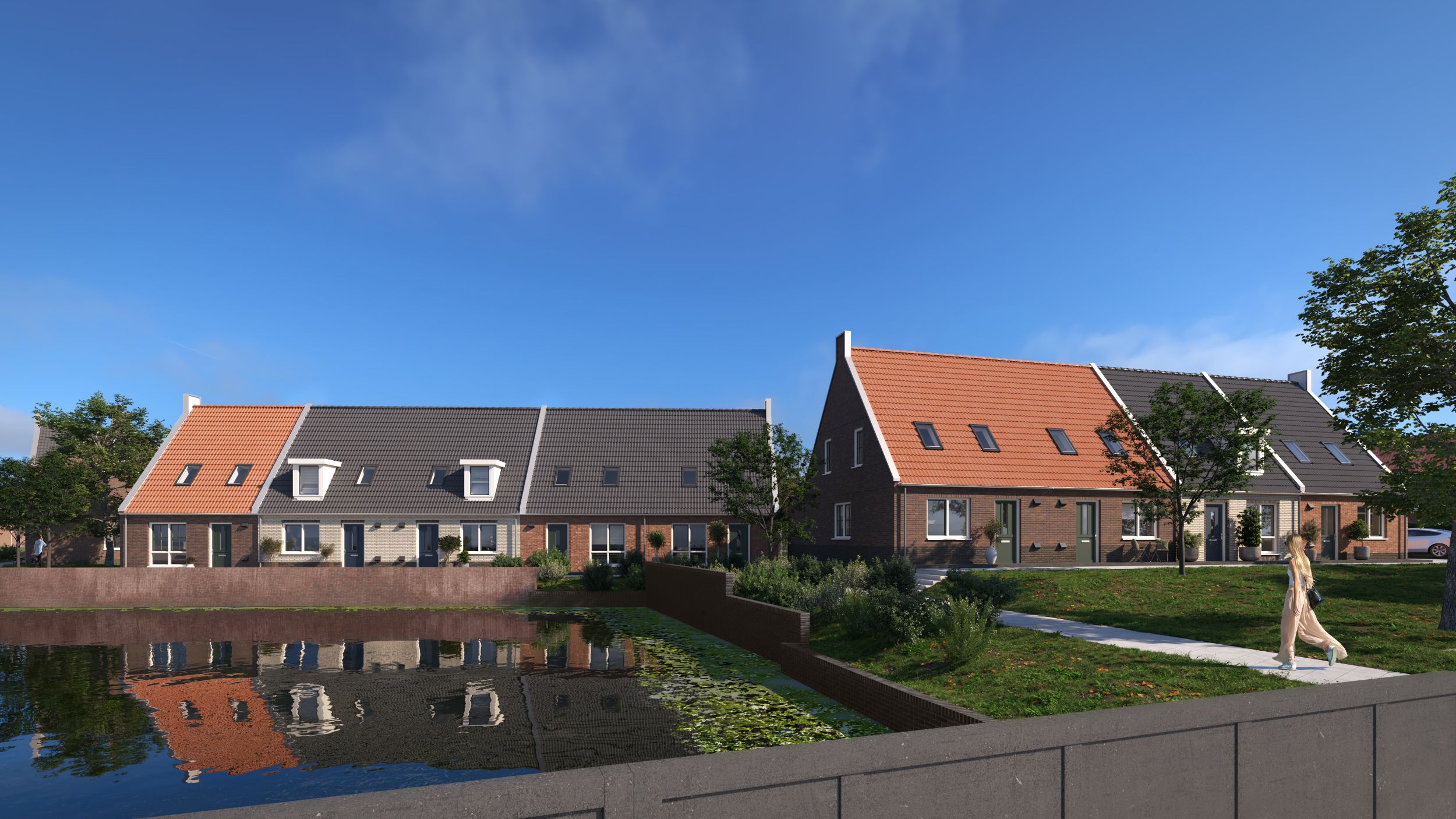 Artist Impression - Bad Nieuweschans - Eenlaags met kap levensloopbestendige woningen
