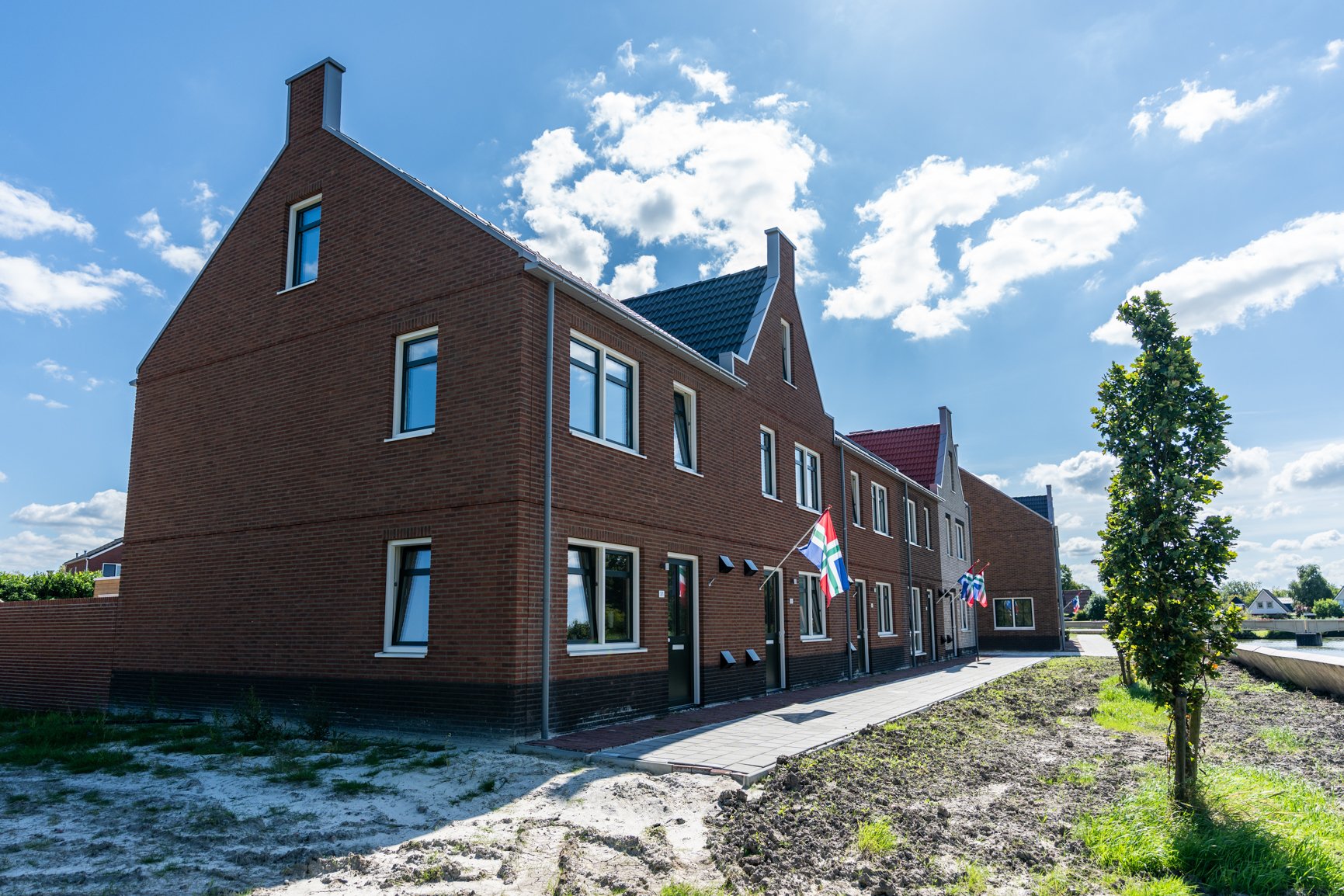 Bad Nieuweschans - tweelaags met kap woningen die wij realiseerden in Bad Nieuweschans