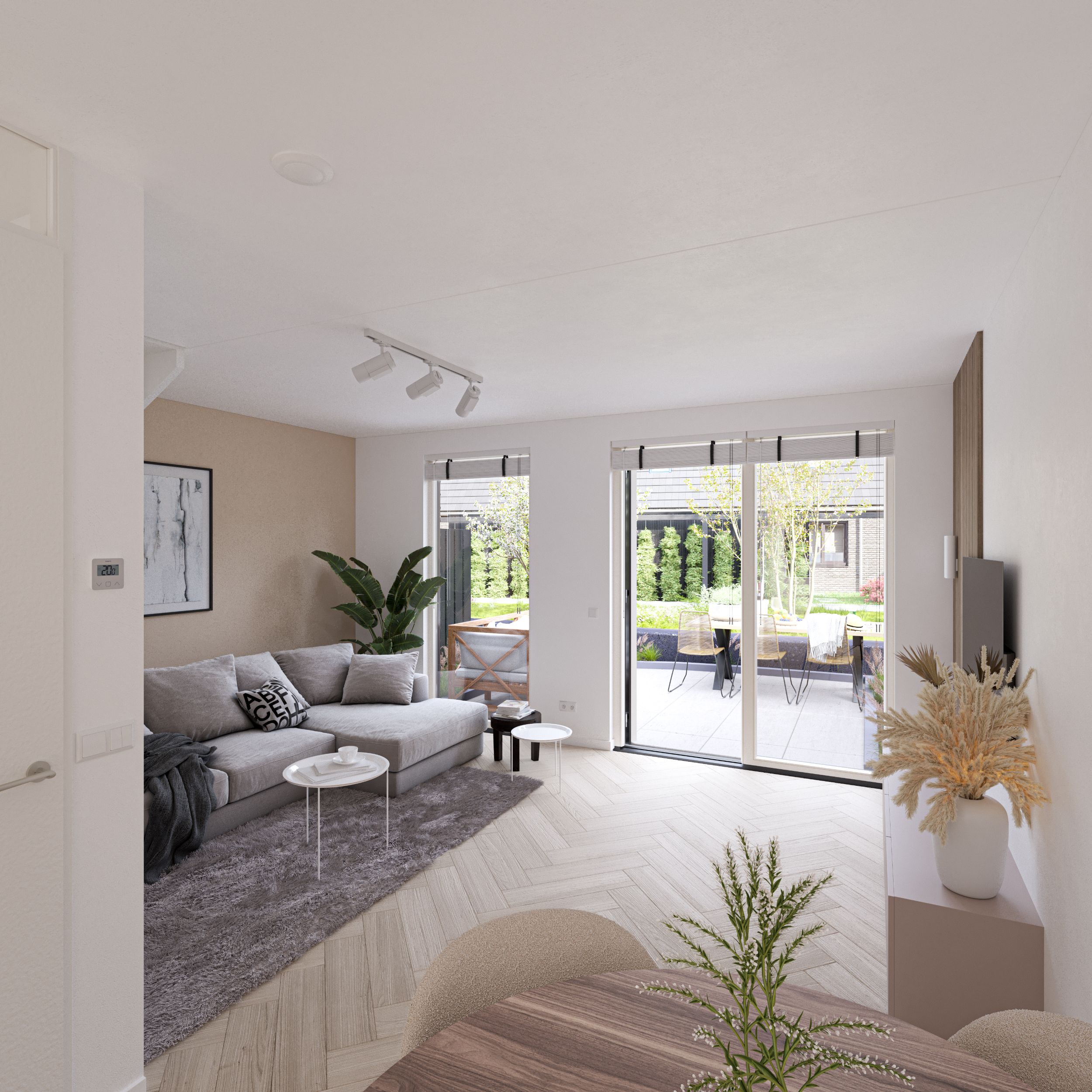 Artist Impression - Steenbrugge - Interieur woonkamer