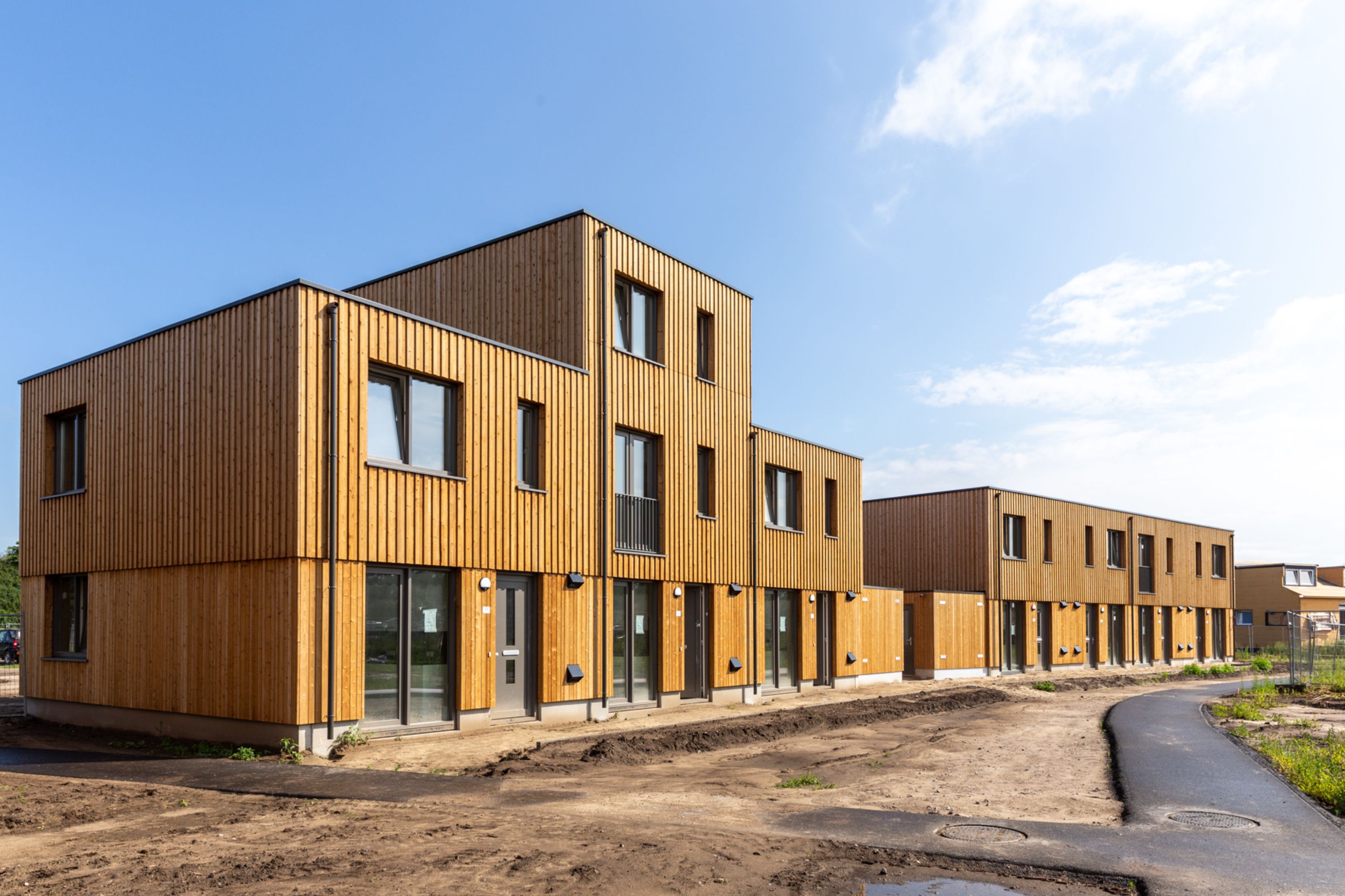 De gerealiseerde woningen in Eindhoven