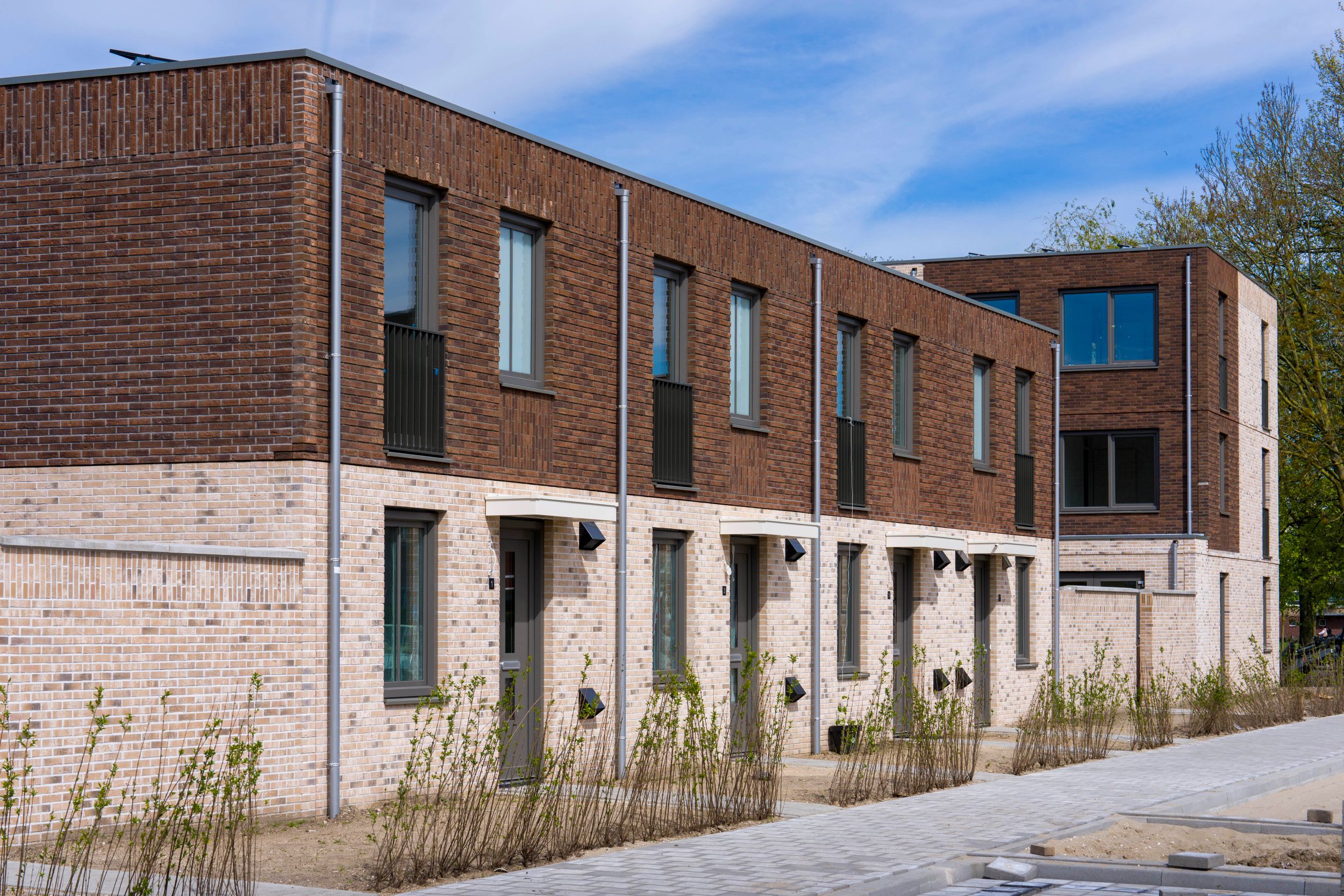 Gouda - 38 woningen - twee en drielaags plat 