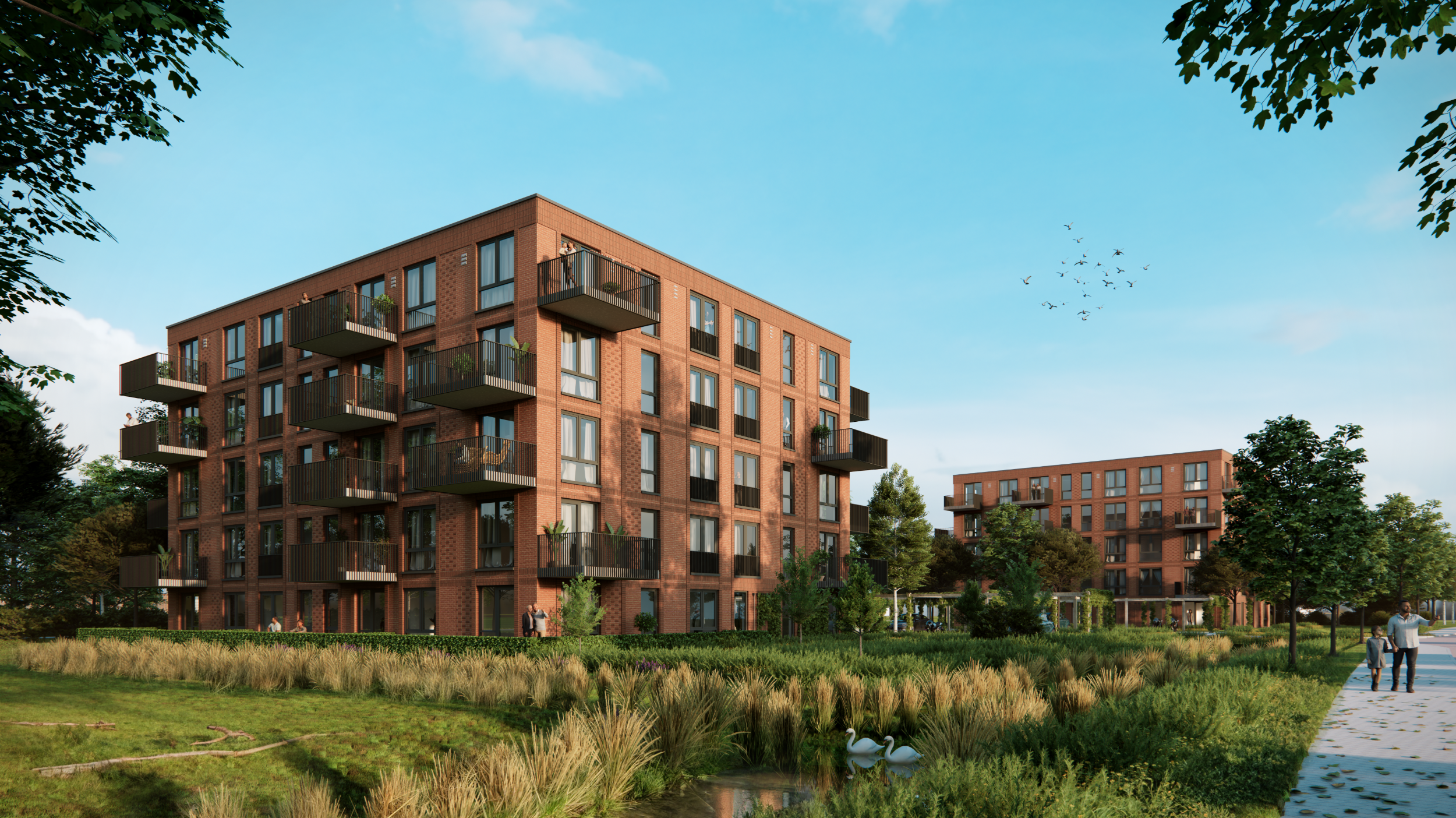 Artist Impression - Leeuwarden - Overijsselselaan - Woontoren - Straatkant