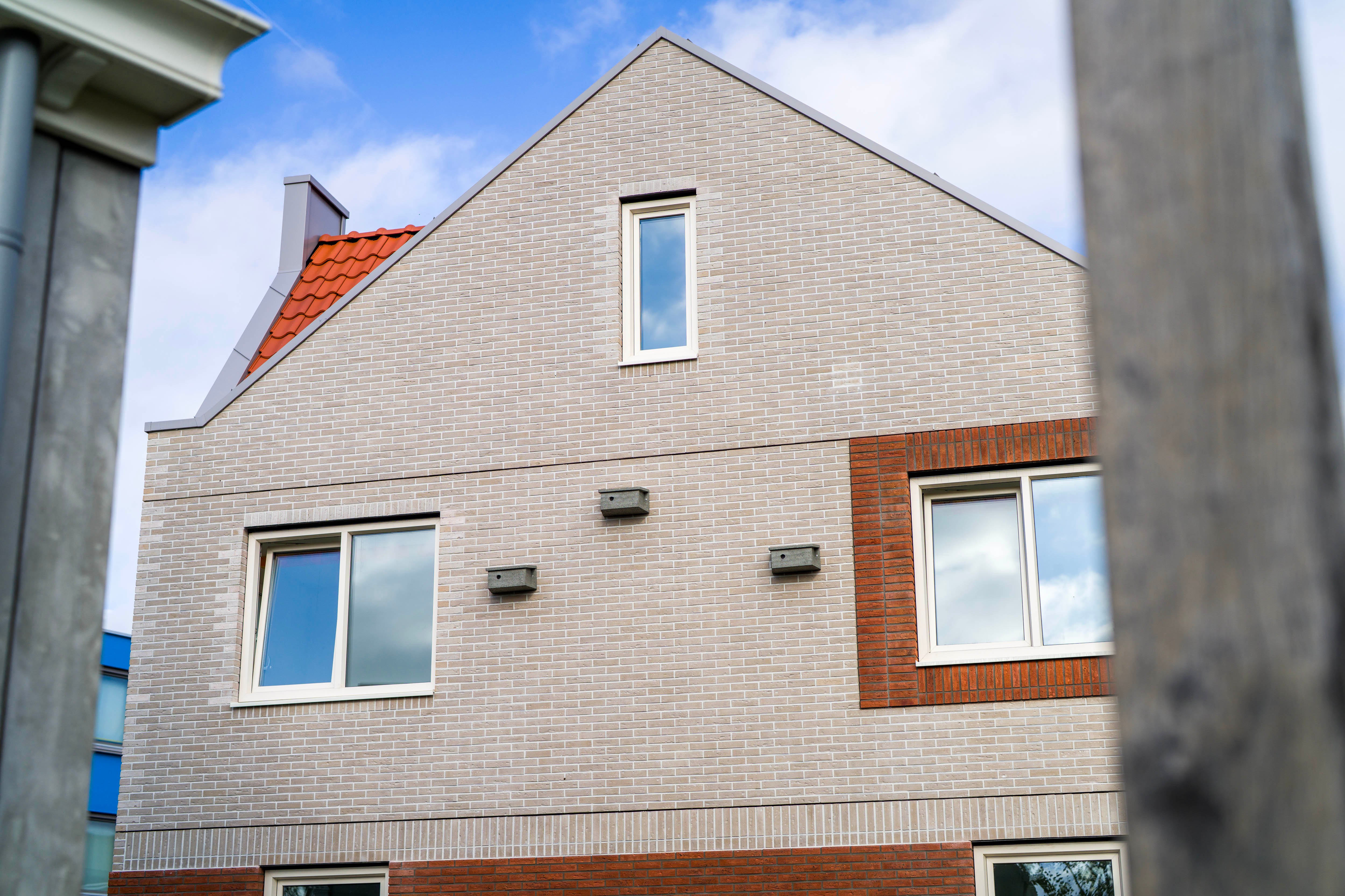 Loskade - 8 woningen - gevel zijaanzicht